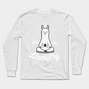 Llamastay 6 feet away Long Sleeve T-Shirt